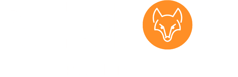 Redfox Builders Logo 2023 White Orange